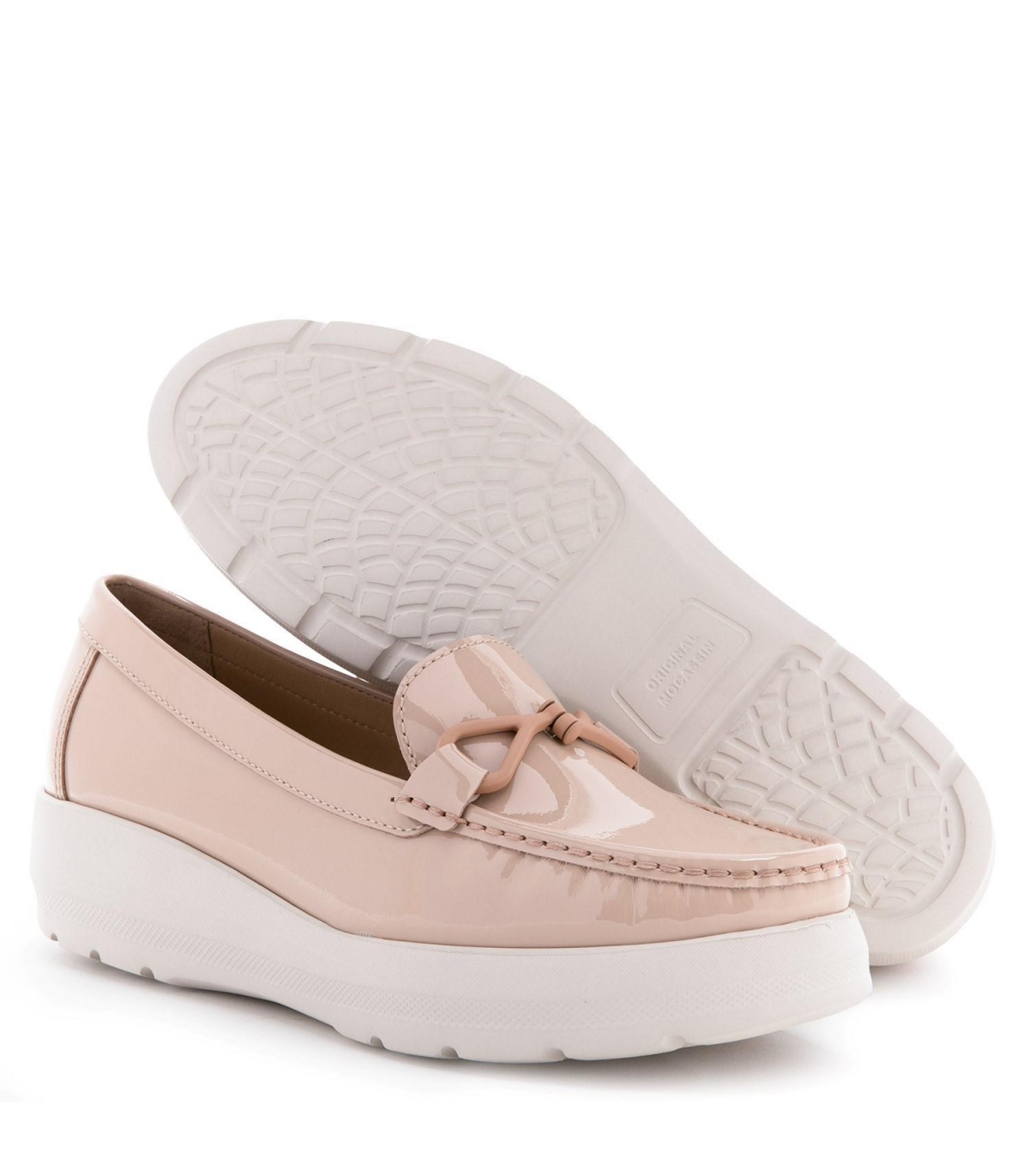 Mocasin Locanda Mujer Terraplen Medio Cuero Nude Gacel 0658846 Colores