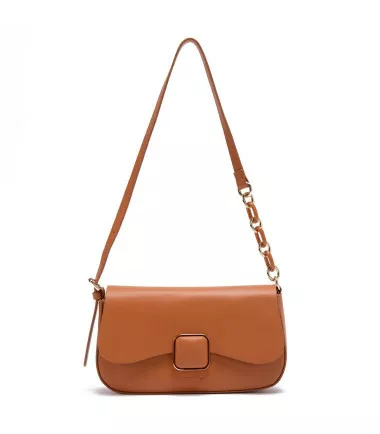 Cartera - Retro con Tapa - Camel