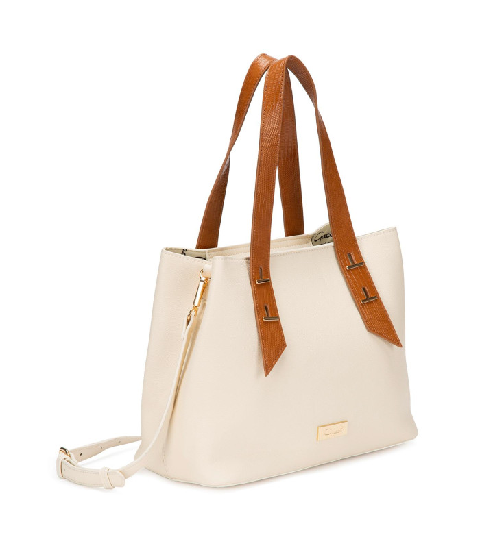 Cartera - Dos Asas Mediana - Off White