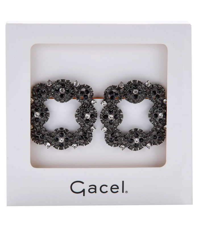 Promocional - Par Broche Strass - Grafito