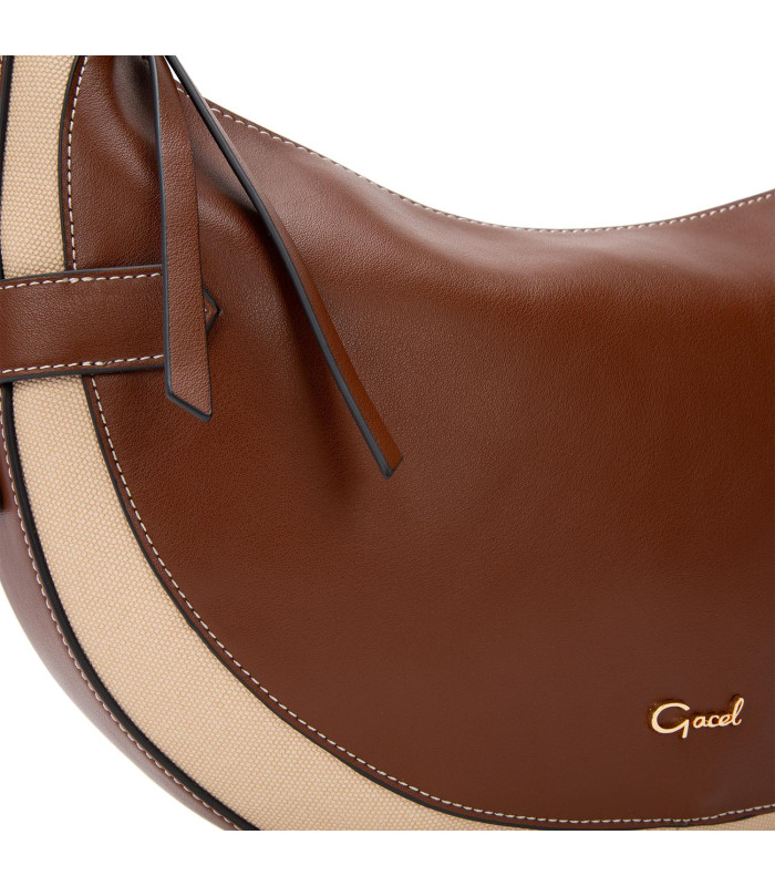 Cartera - Oval - Tostado