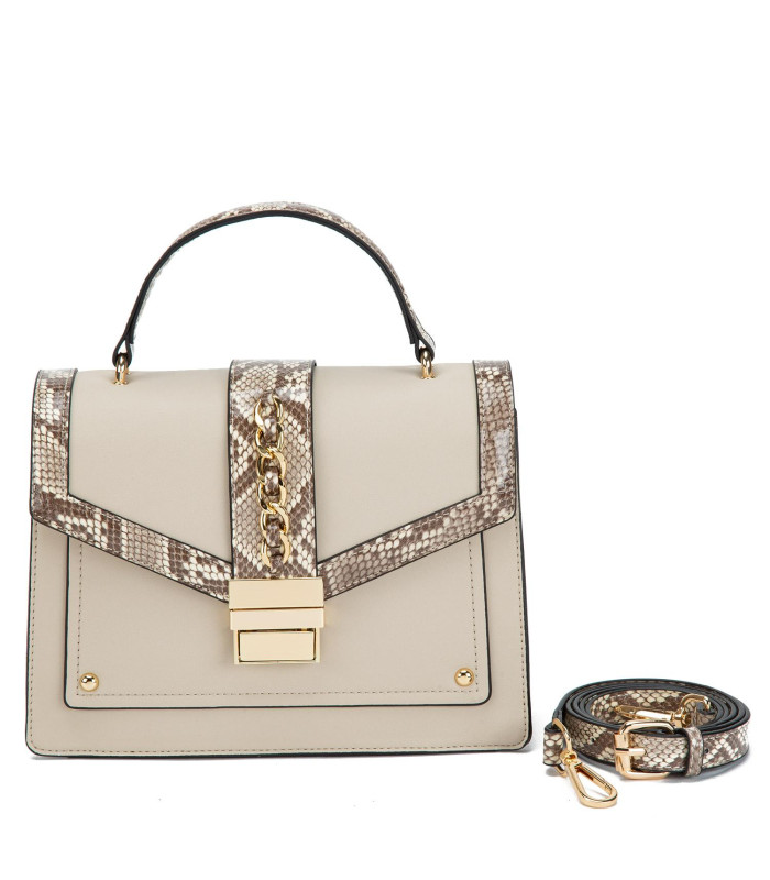 Cartera - Retro con Tapa - Off White