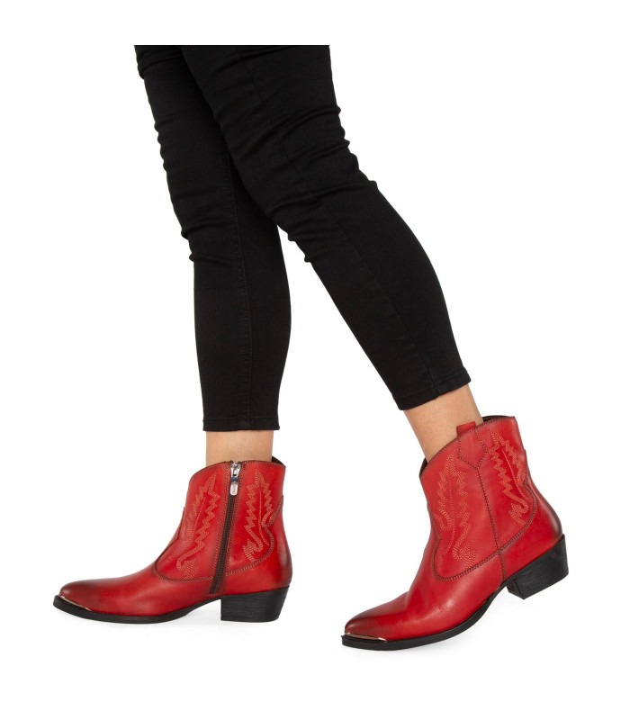 Botin - Ashley - Rojo