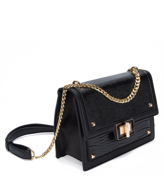 Cartera - Retro con Tapa Grande - Negro