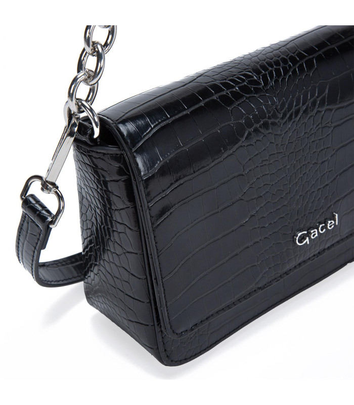 Cartera - Retro con Tapa Grande - Negro